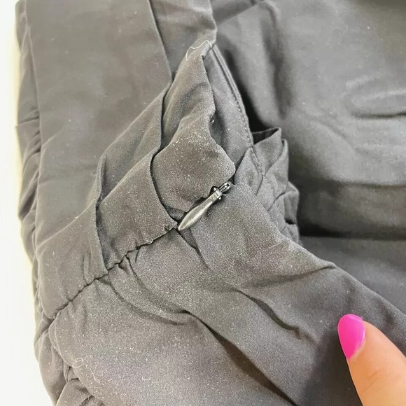 Vintage Diane von Furstenberg Mini A-line Skirt Womens Size 10 Black Bow 90s - Picture 5 of 7